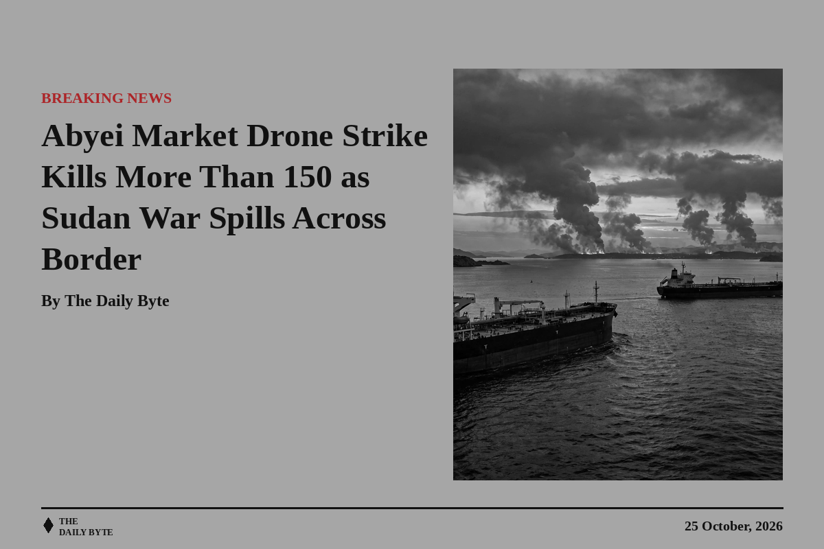 Abyei Market Drone Strike Kills More Than 150 as Sudan War Spills Across Border
