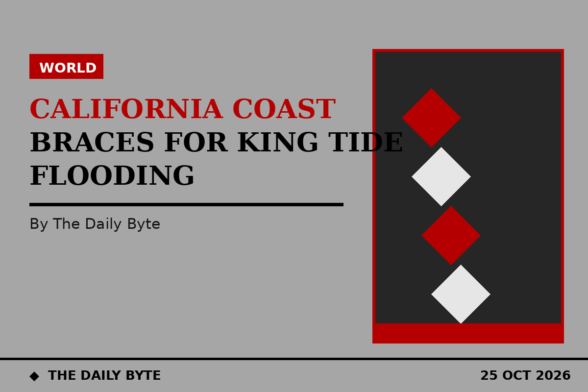 Illustration for California coast braces for king tide flooding after beach erosion