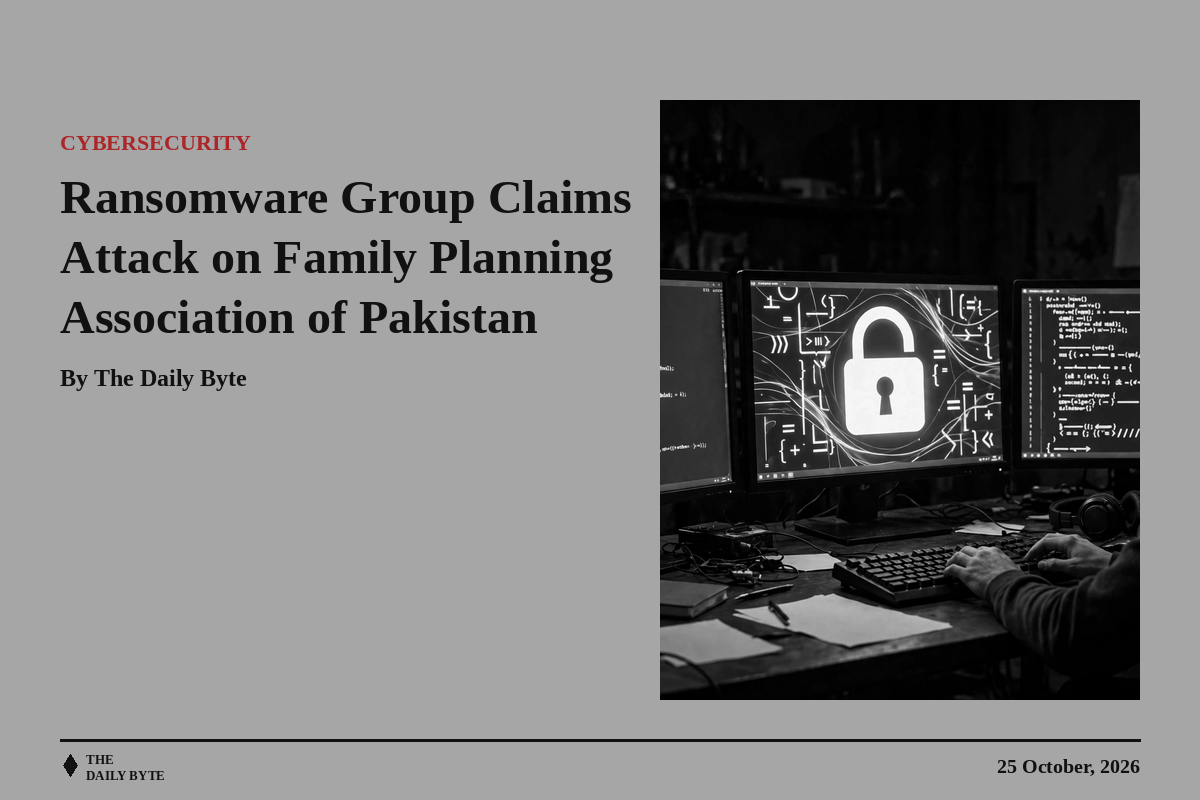 Ransomware Group Claims Attack on Family Planning Association of Pakistan