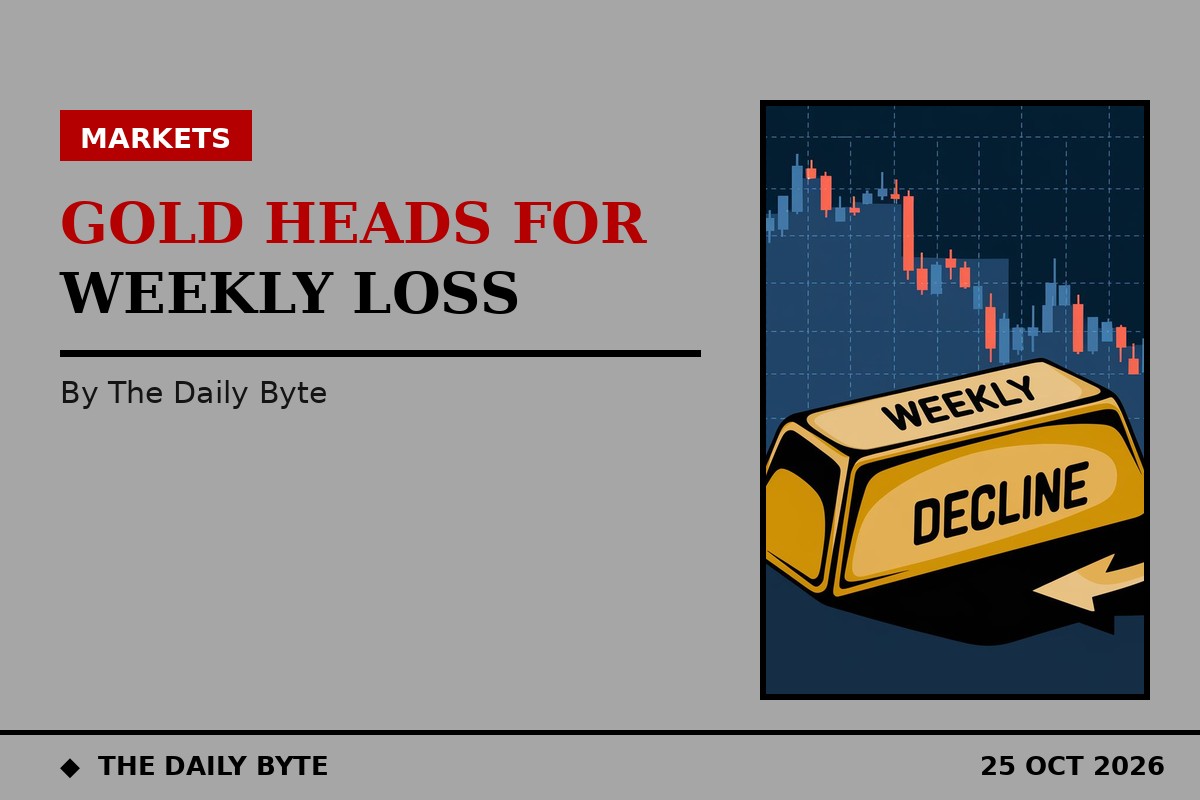 Gold heads for steepest weekly loss in months as oil rally fans Fed rate fears