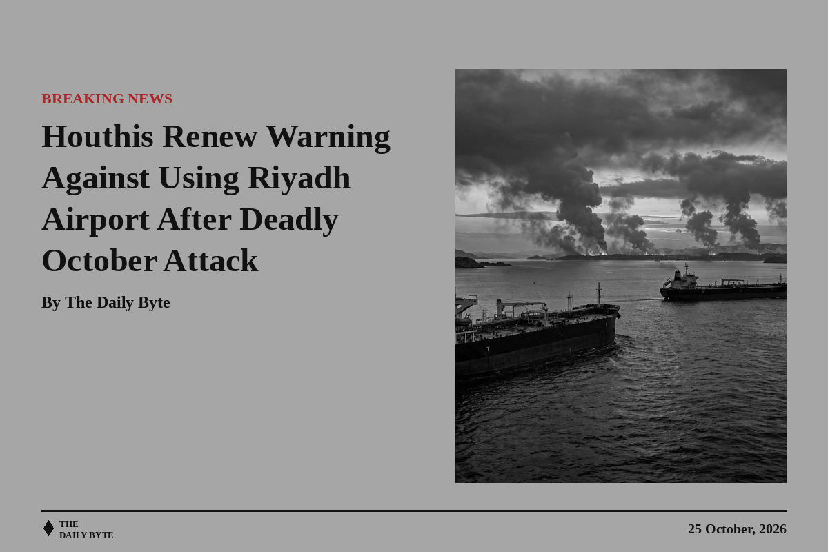 Houthis Renew Warning Against Using Riyadh Airport After Deadly October Attack