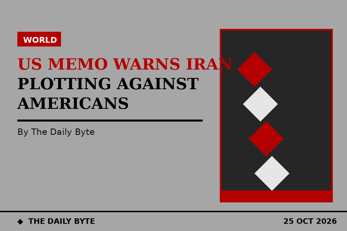 Illustration for US memo warns Iran plotting against Americans has reached advanced stages