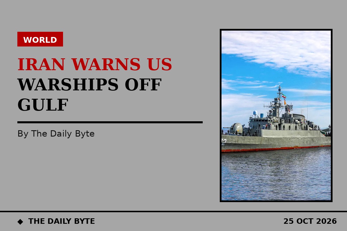 Illustration for Iran armed forces chief says US warships will not be allowed into the Persian Gulf