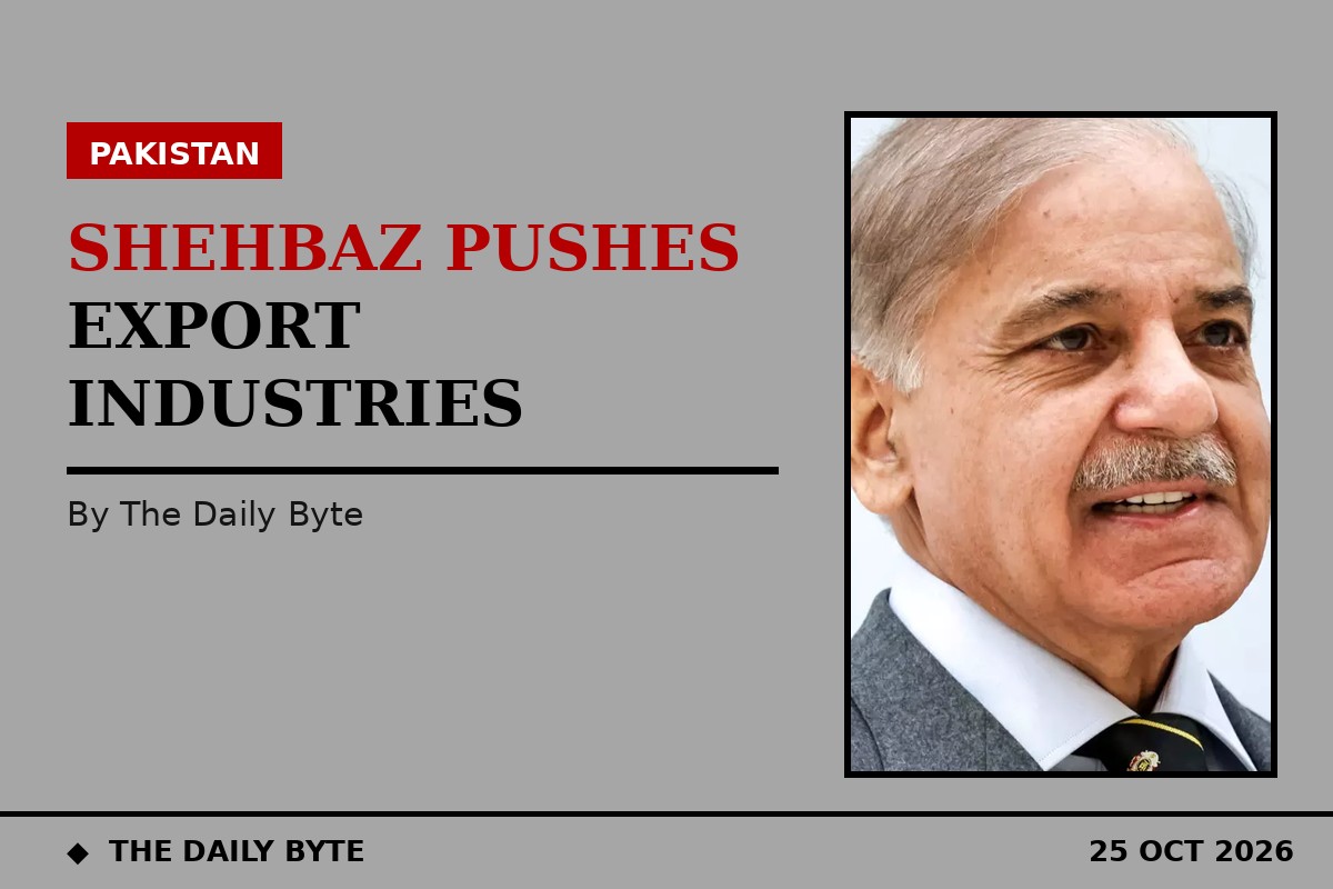 Illustration for Shehbaz Sharif stresses export-based industries in Lahore business meeting