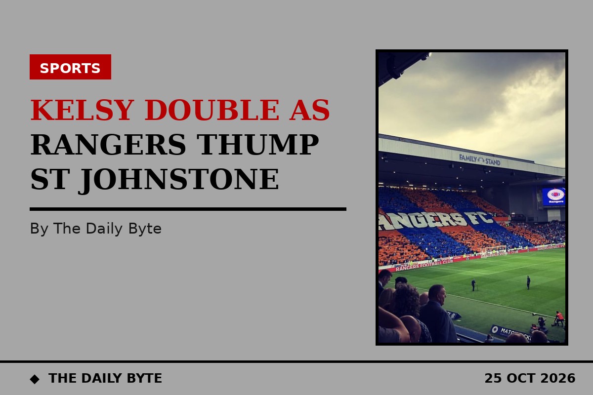 Kelsy double as Rangers thump St Johnstone 4-0 at Ibrox