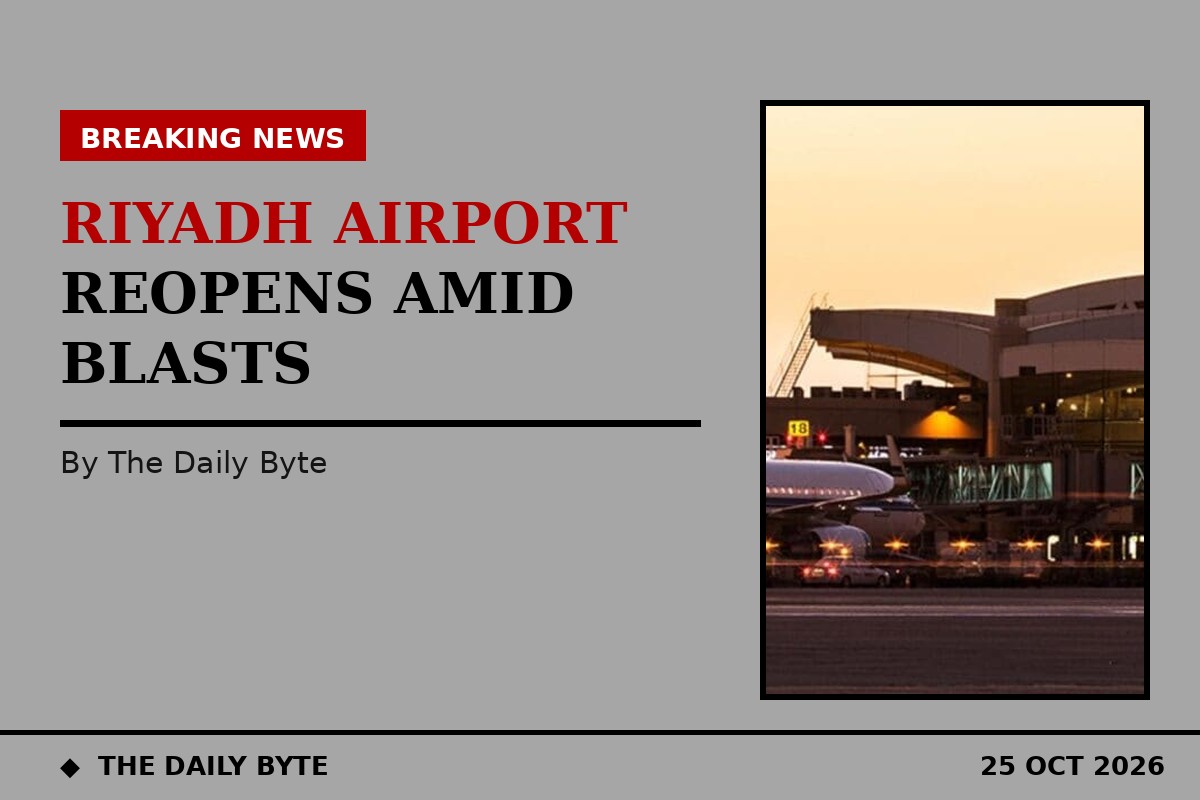 Riyadh airport reopens as explosions are heard in the Saudi capital