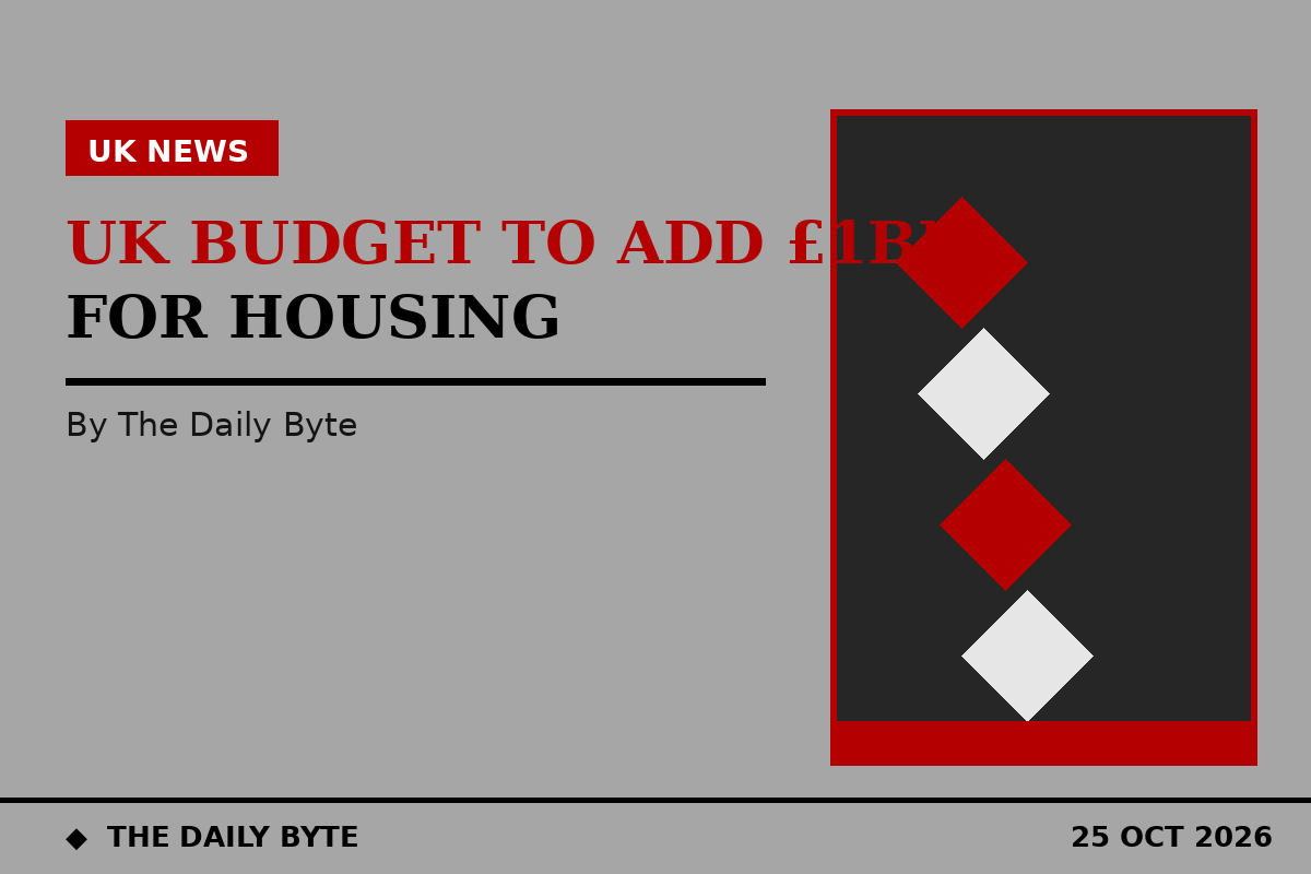 Illustration for UK Budget to add £1bn for social and affordable housing