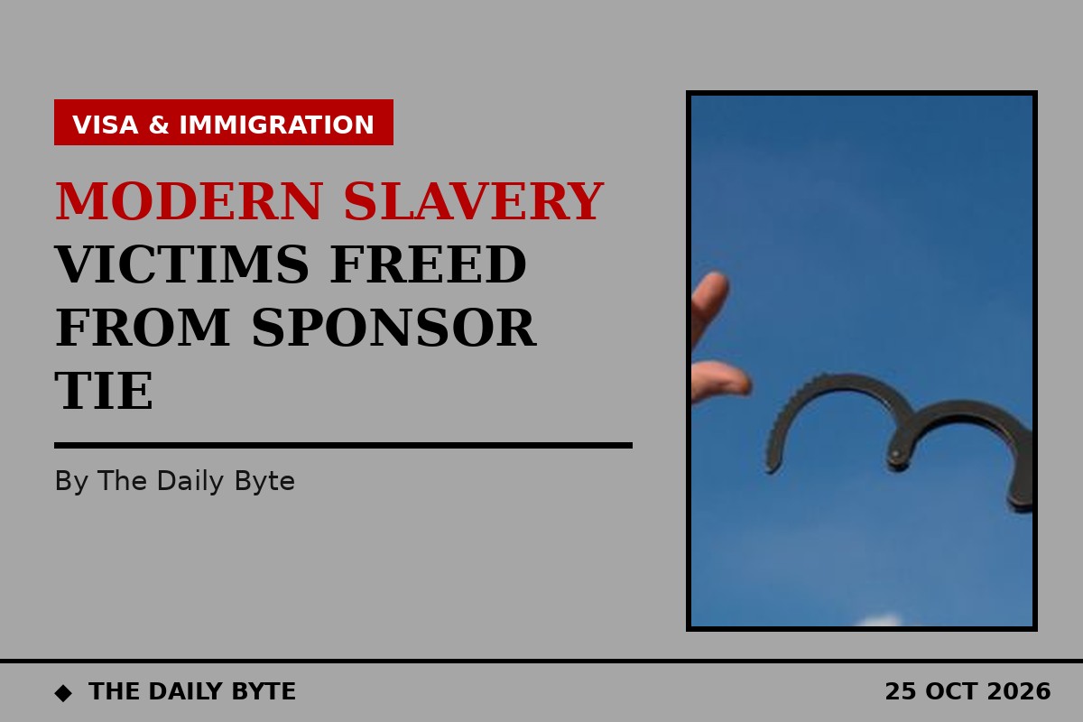 Skilled Worker victims of modern slavery no longer tied to sponsor