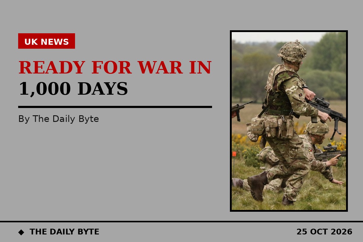 Streeting: Britain must be ready for war within 1,000 days
