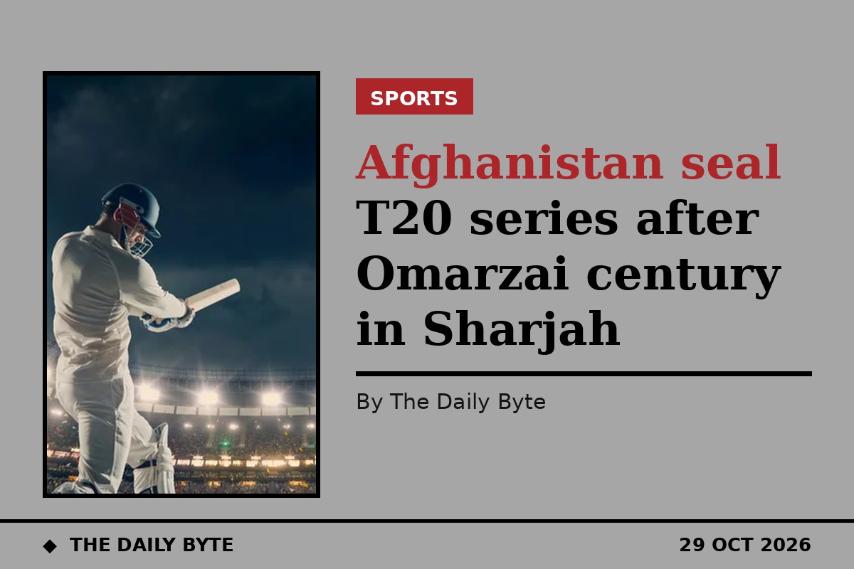 Afghanistan seal T20 series after Omarzai century in Sharjah
