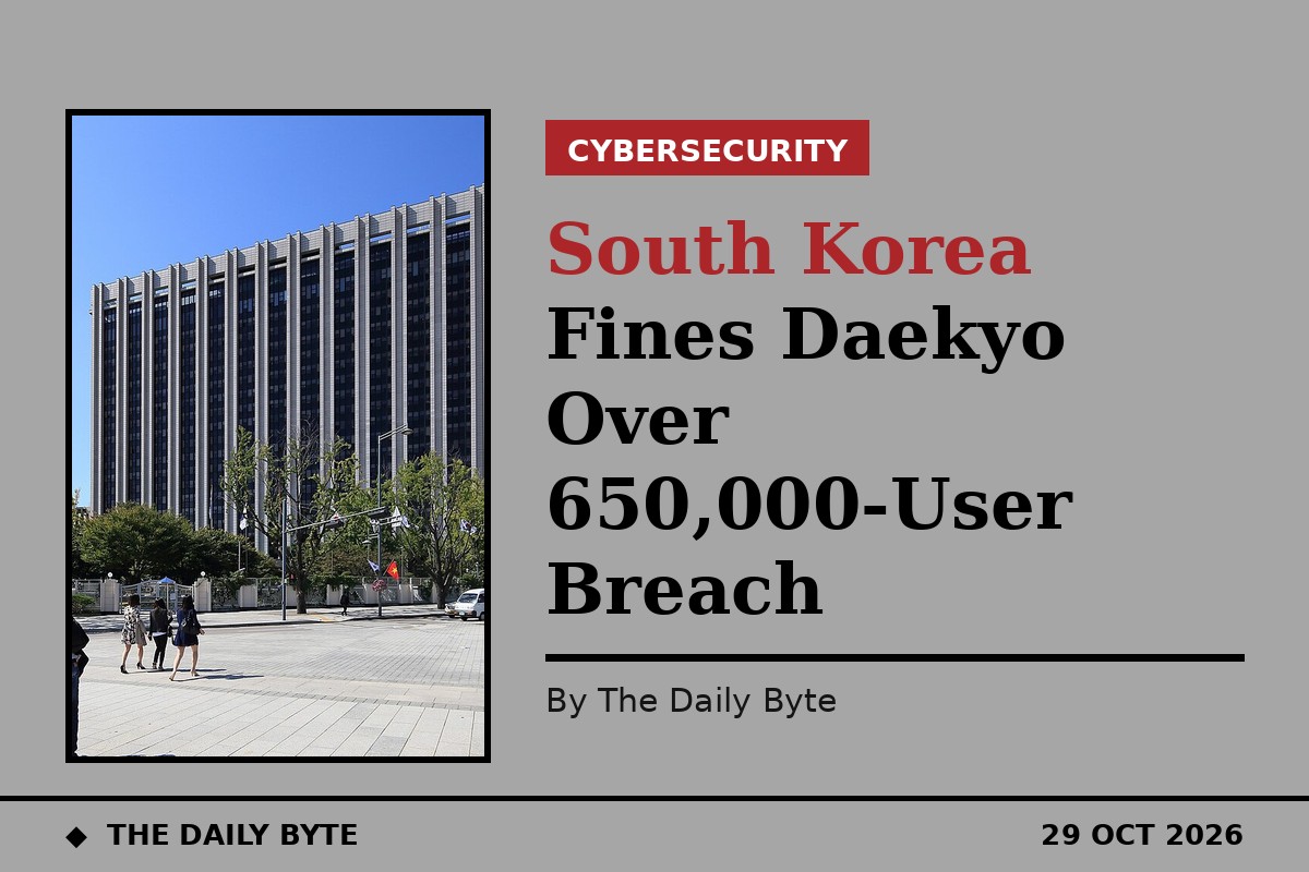South Korea Fines Daekyo Over 650,000-User Breach