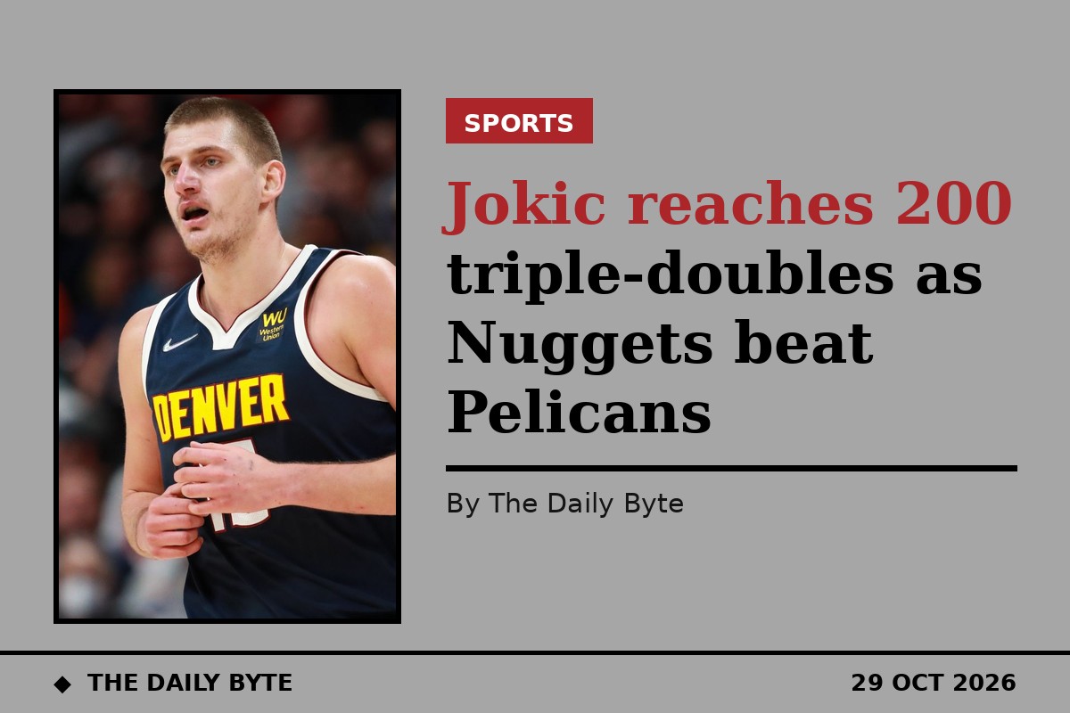 Nikola Jokic in action for the Denver Nuggets (file photo)