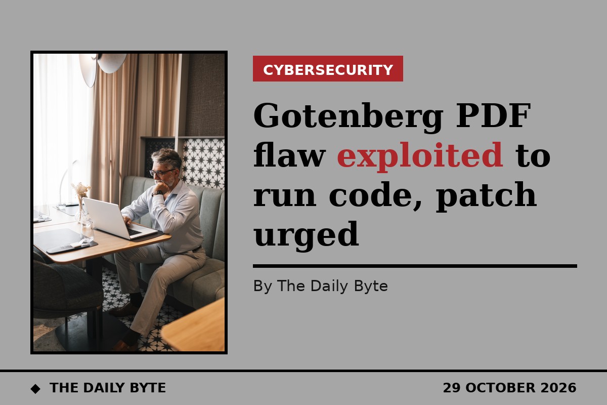 Gotenberg PDF flaw exploited to run code, patch urged