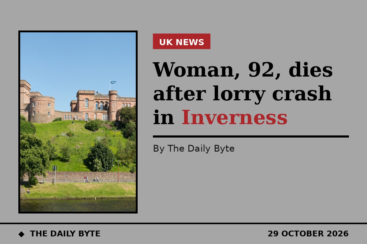 Woman, 92, dies after lorry crash in Inverness