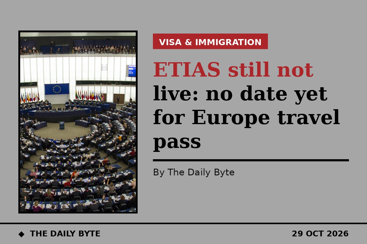 ETIAS still not live: no date yet for Europe travel pass
