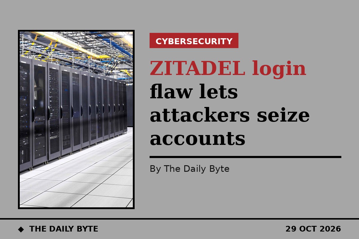 ZITADEL login flaw lets attackers seize accounts