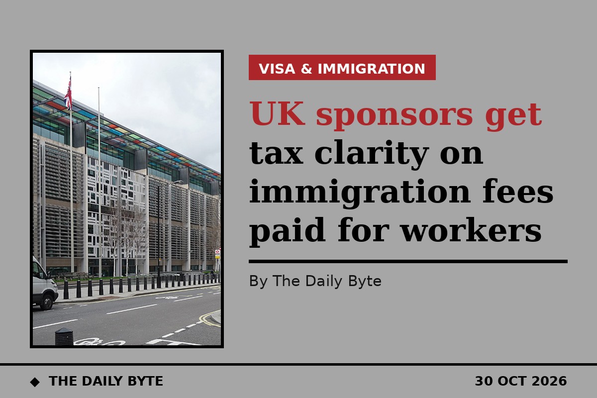UK sponsors get tax clarity on immigration fees paid for workers