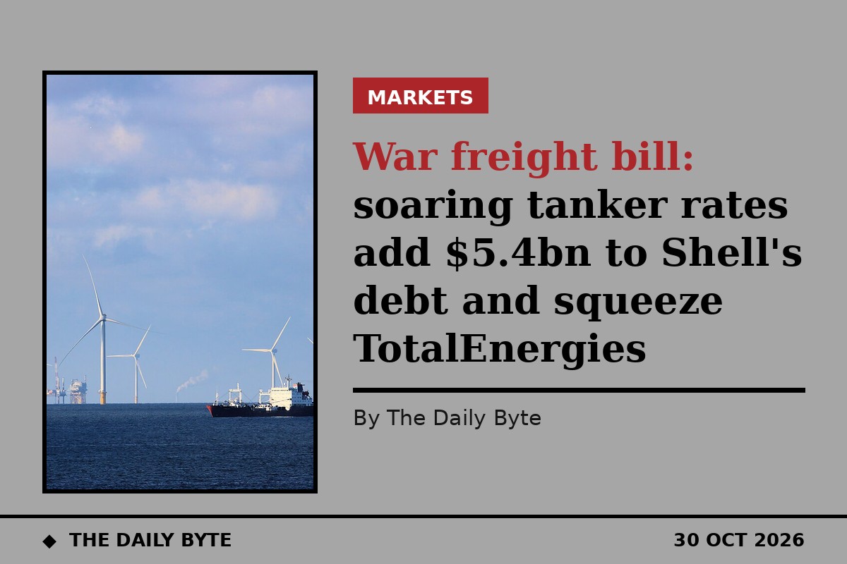 War freight bill: soaring tanker rates add $5.4bn to Shell's debt and squeeze TotalEnergies