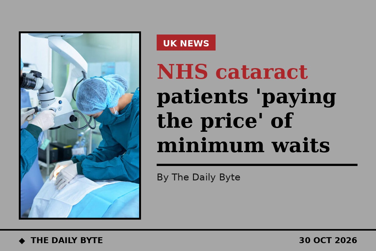 NHS cataract patients 'paying the price' of minimum waiting times, report warns