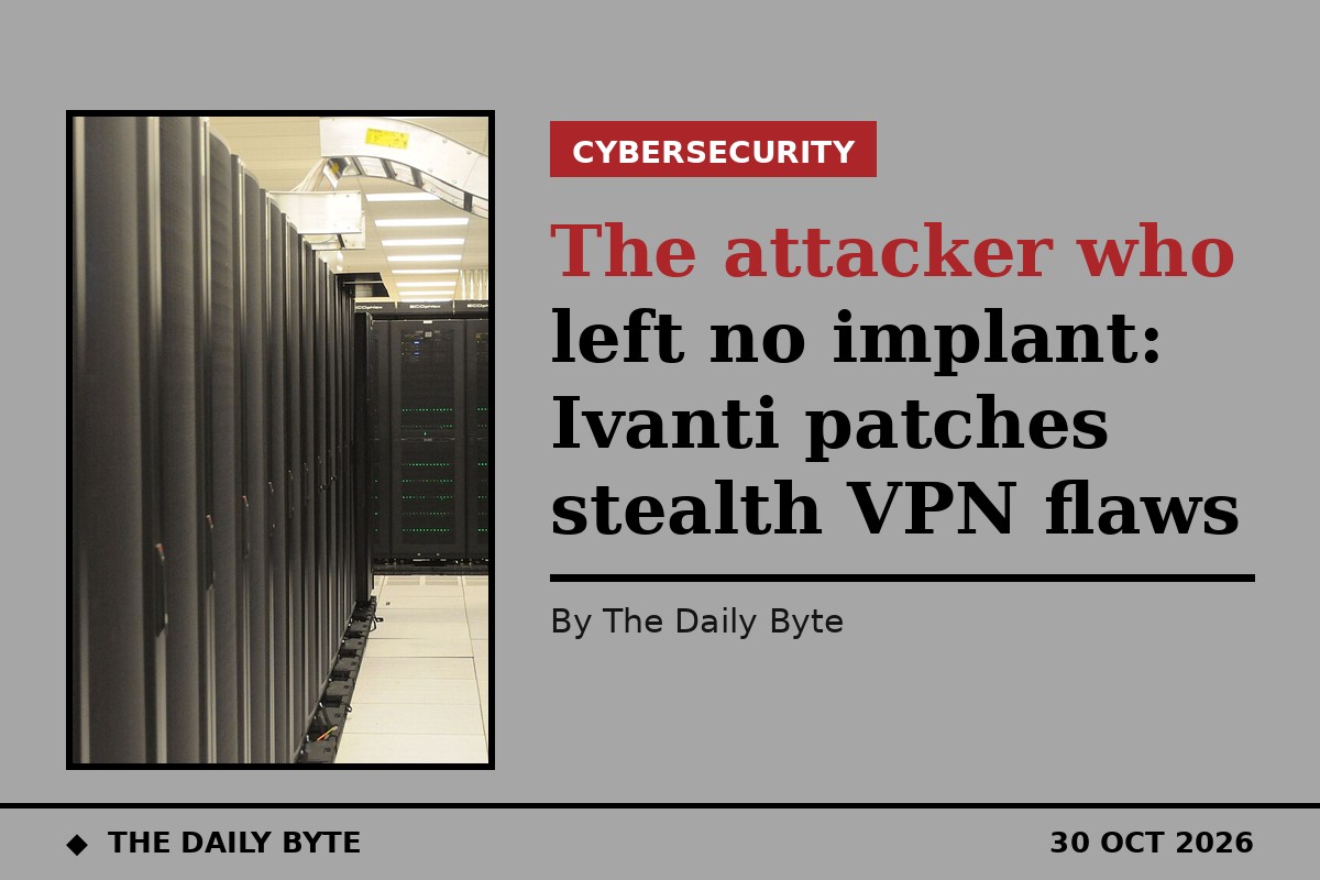 The attacker who left no implant: Ivanti patches two more flaws in stealth VPN chain