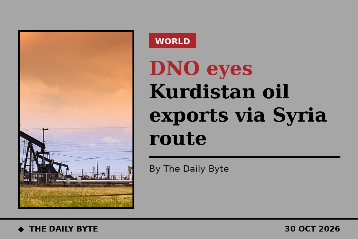 DNO eyes Kurdistan oil exports via Syria route