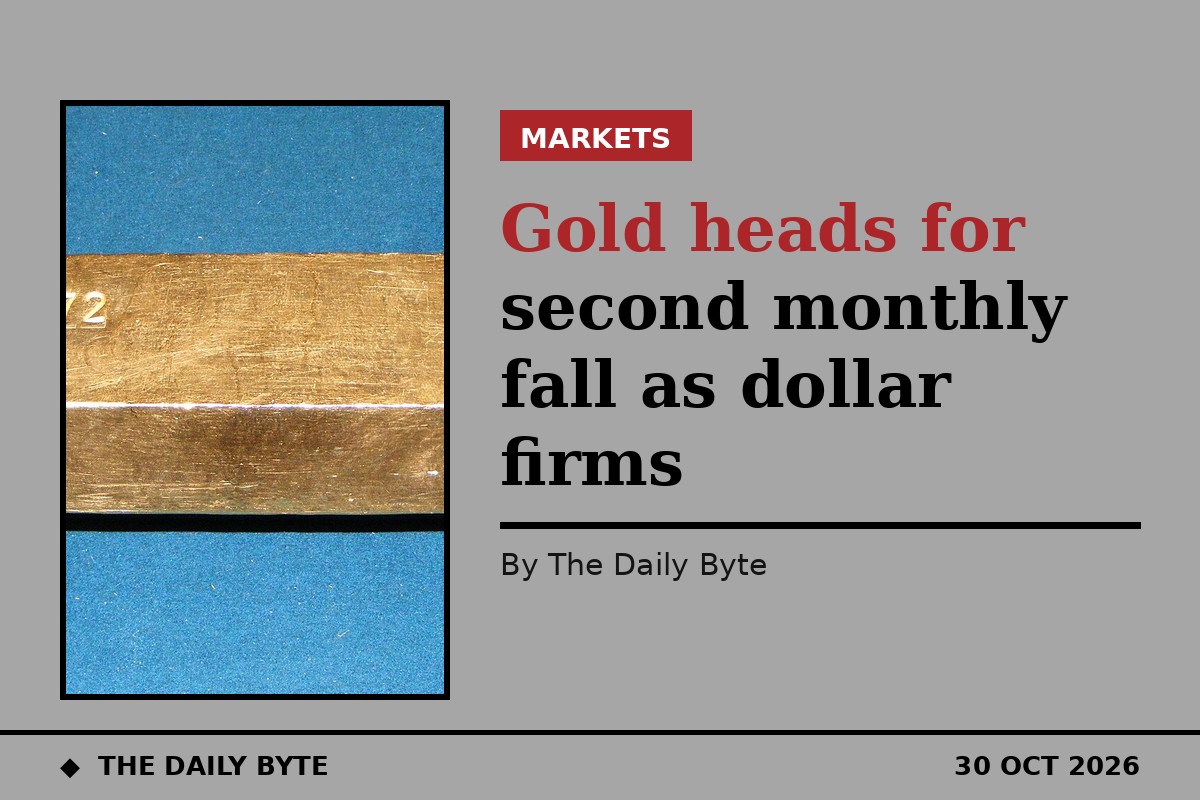 Gold heads for second monthly fall as dollar firms