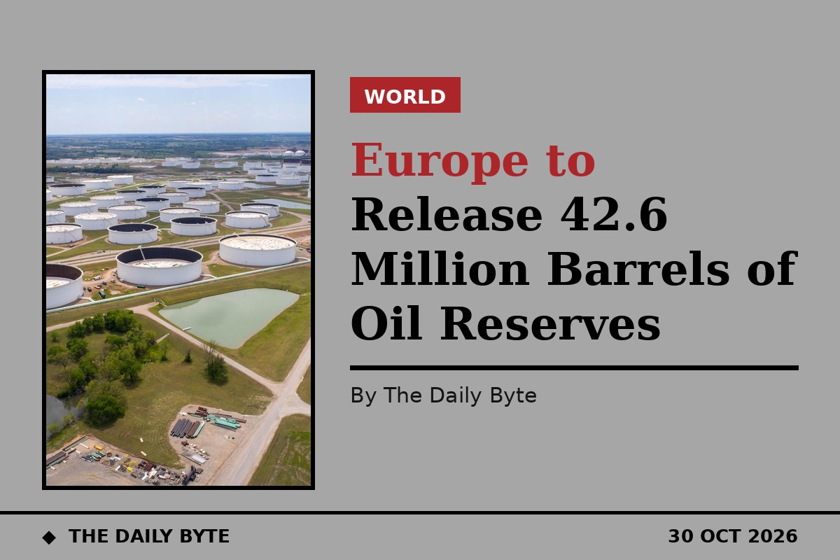 Europe to Release 42.6 Million Barrels of Oil Reserves