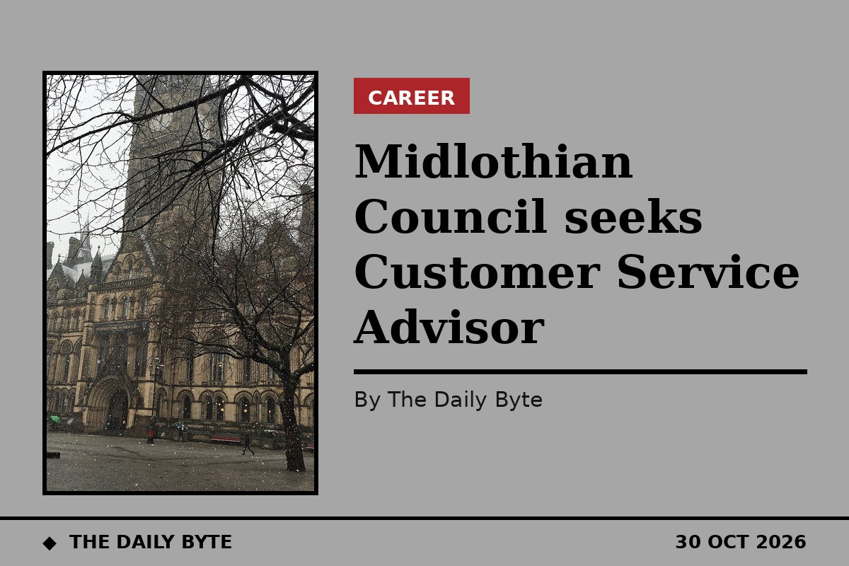 Midlothian Council seeks Customer Service Advisor