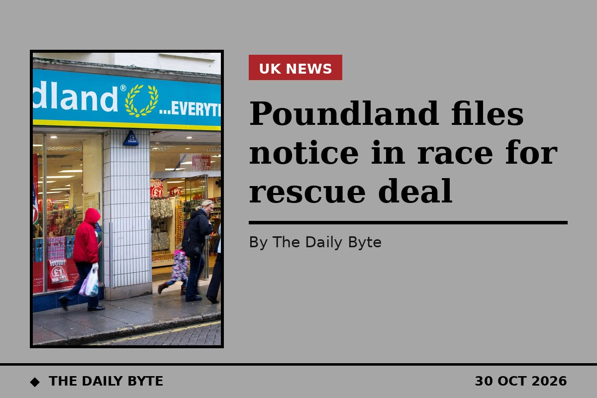A Poundland storefront (file photo)