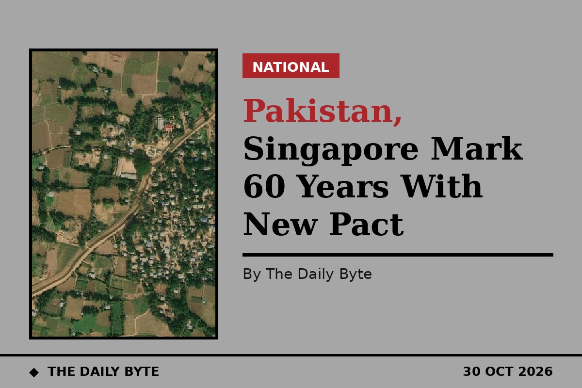 Pakistan and Singapore pledge deeper trade and disaster cooperation at 60-year mark