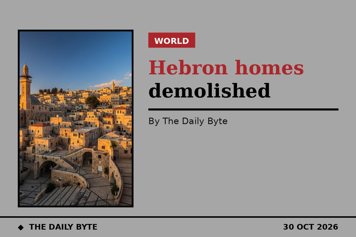 Israel demolishes Hebron homes as thousands displaced