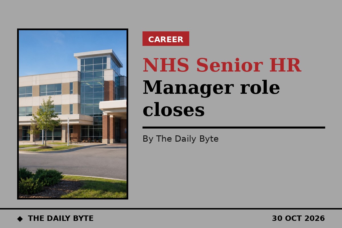 NHS Senior HR Manager role closes 15 November