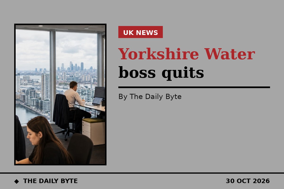 Yorkshire Water boss quits after one-star rating