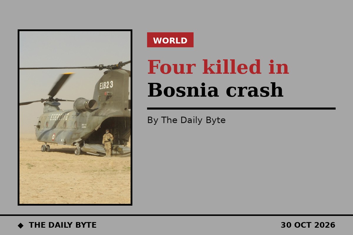Four killed in EU peacekeeping helicopter crash in Bosnia