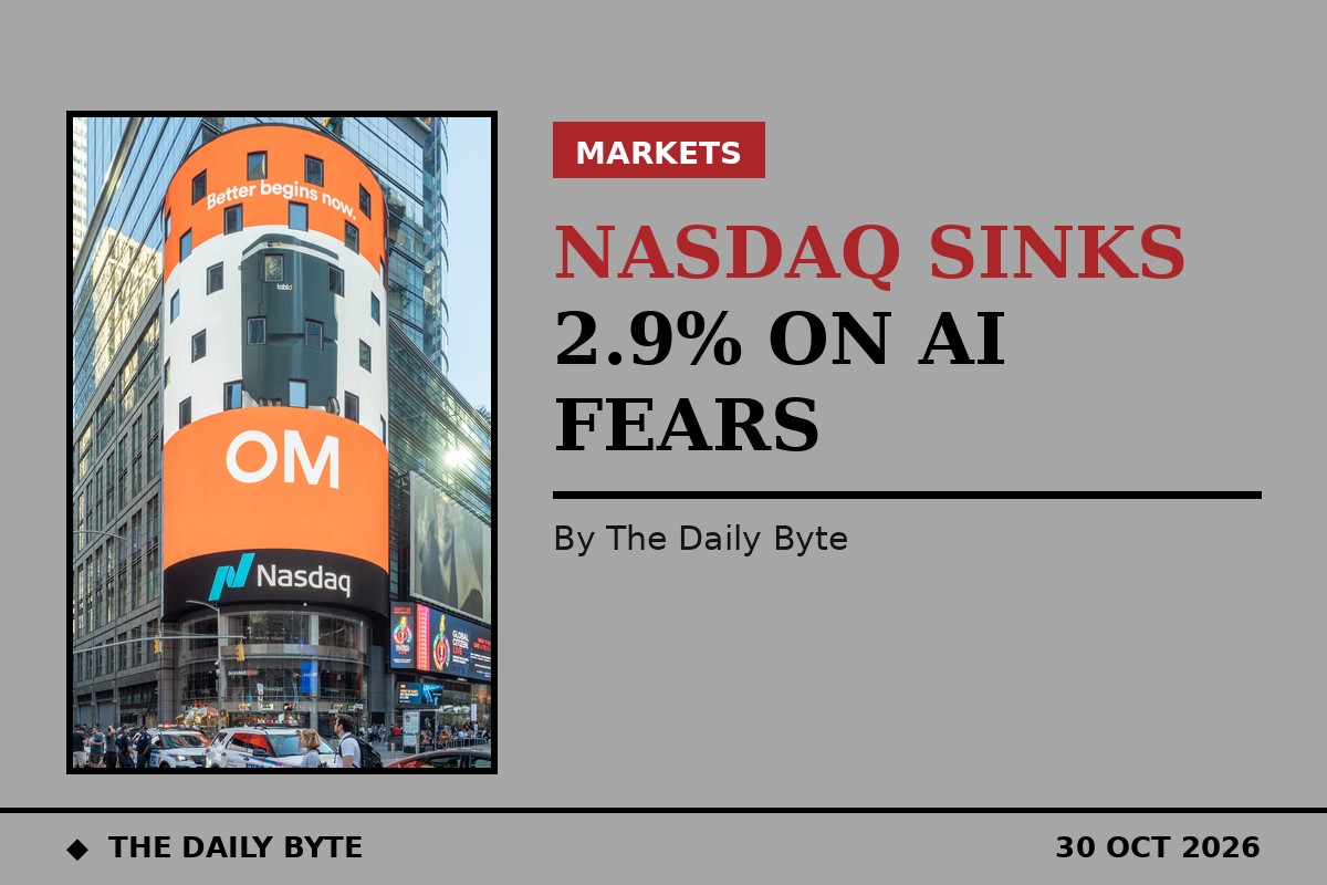 Nasdaq MarketSite in New York (file photo)