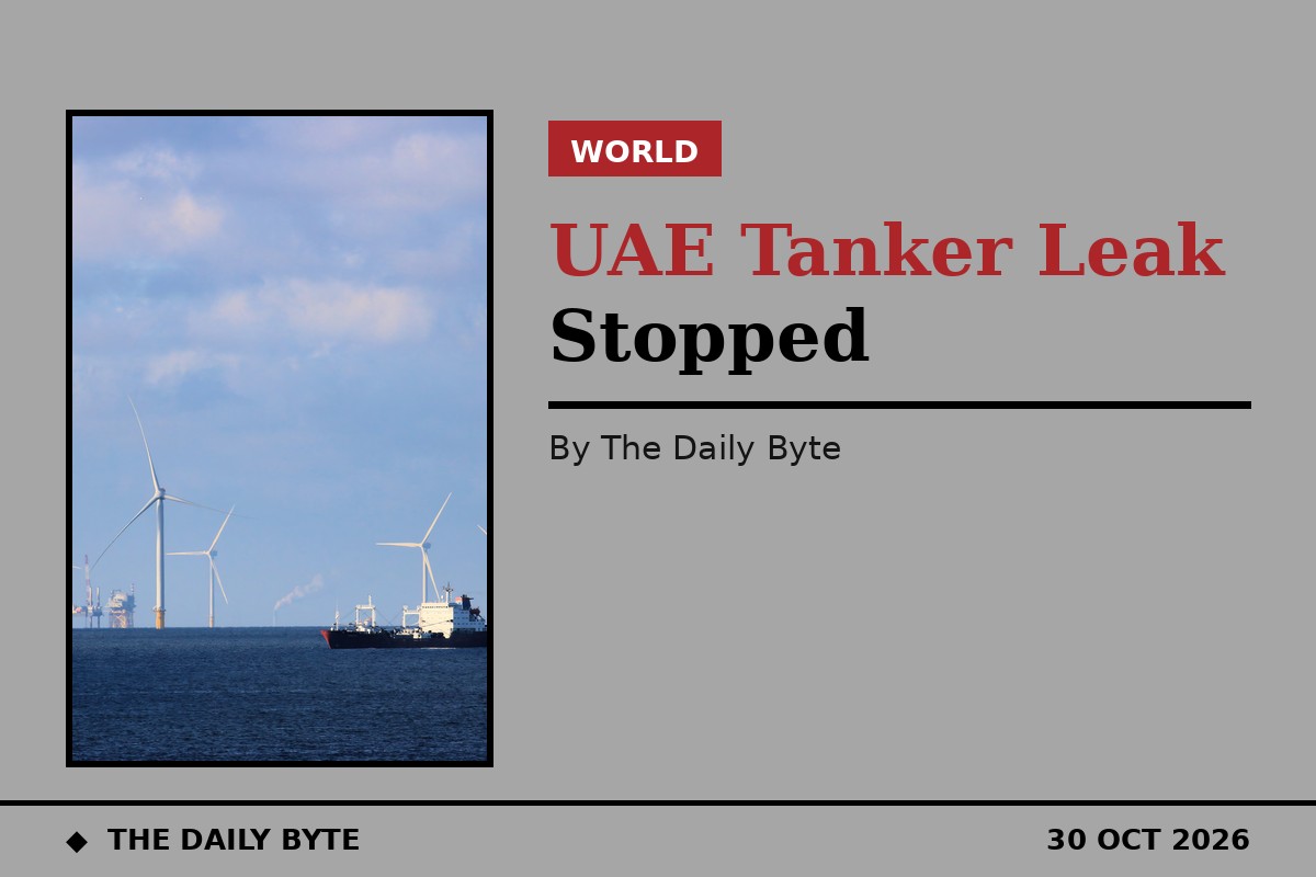 UAE says tanker oil leak stopped, coast cleanup on