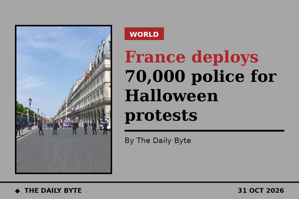 France deploys 70,000 police for Halloween protests