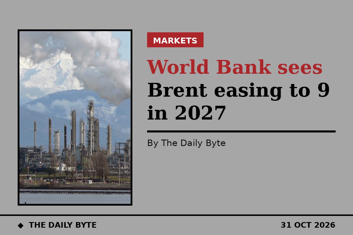 World Bank Sees Brent Oil Easing to $79 in 2027