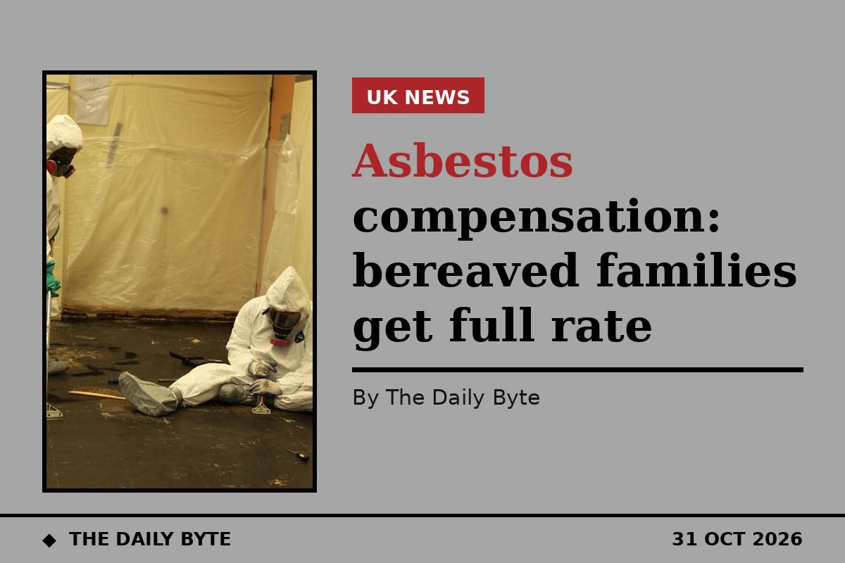 Asbestos compensation: bereaved families get full rate