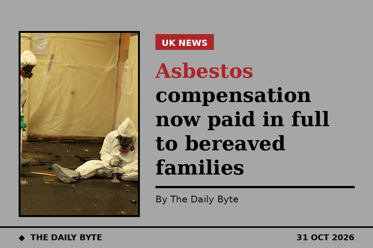 Asbestos compensation now paid in full to bereaved families