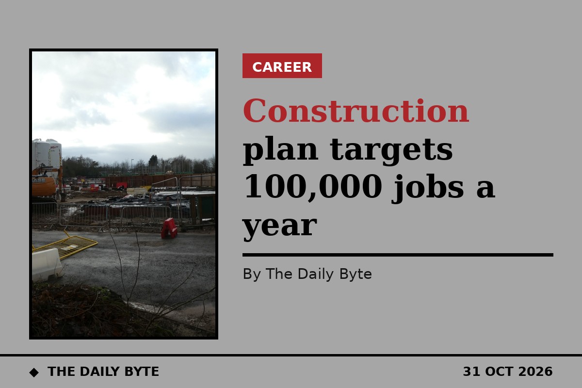 Construction plan targets 100,000 jobs a year