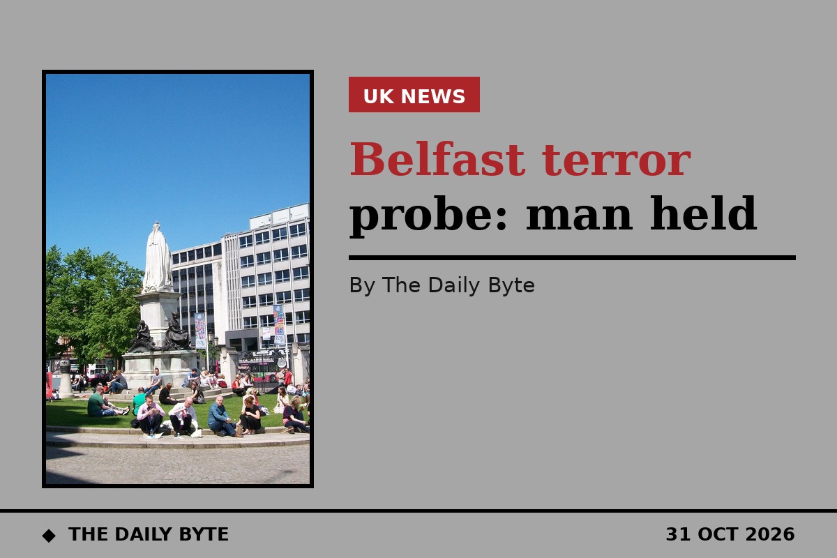 Belfast man held as police probe terror offences
