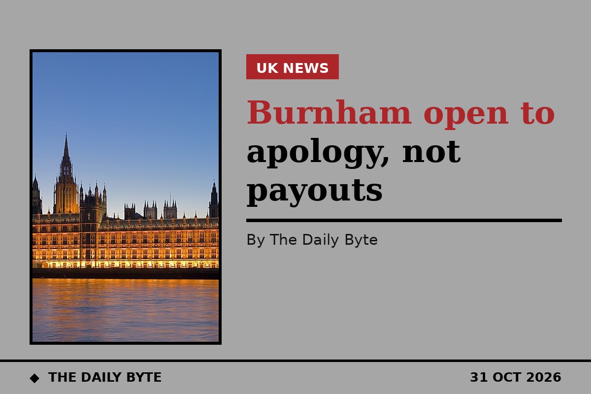 Burnham open to slavery apology, not reparations