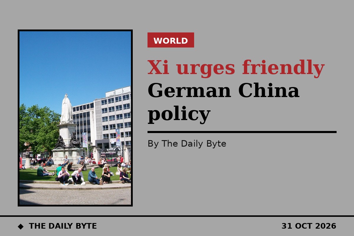 Xi urges Germany to pursue friendly China policy