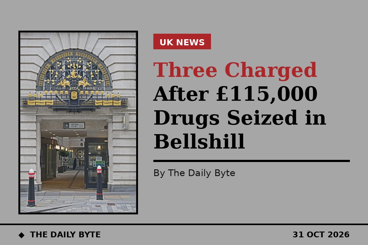 Three Charged After £115,000 Drugs Seized in Bellshill