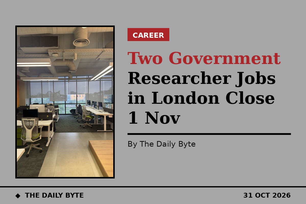 Two Government Researcher Jobs in London Close 1 Nov