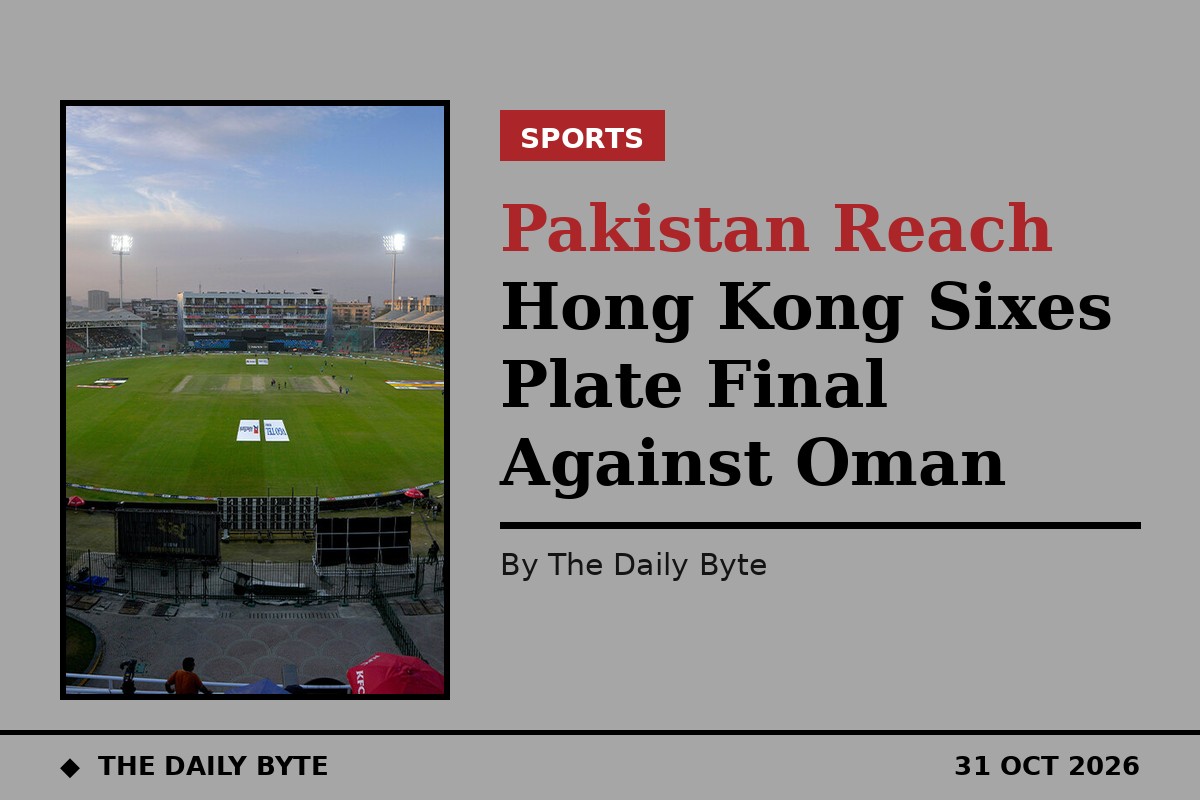 Pakistan Reach Hong Kong Sixes Plate Final Against Oman