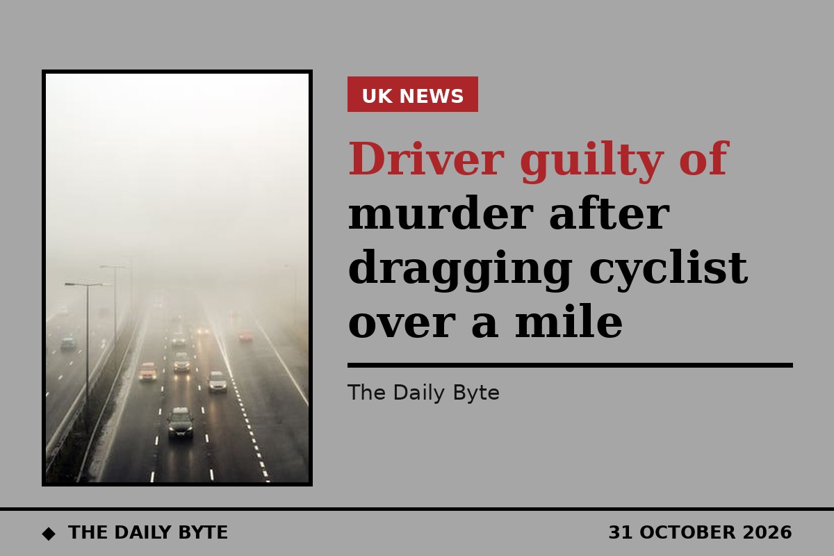 Driver guilty of murder after dragging cyclist over a mile