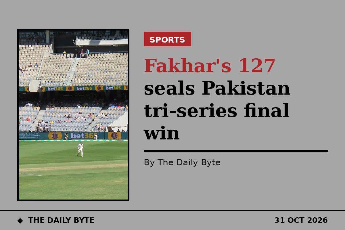 Fakhar's 127 seals Pakistan tri-series final win