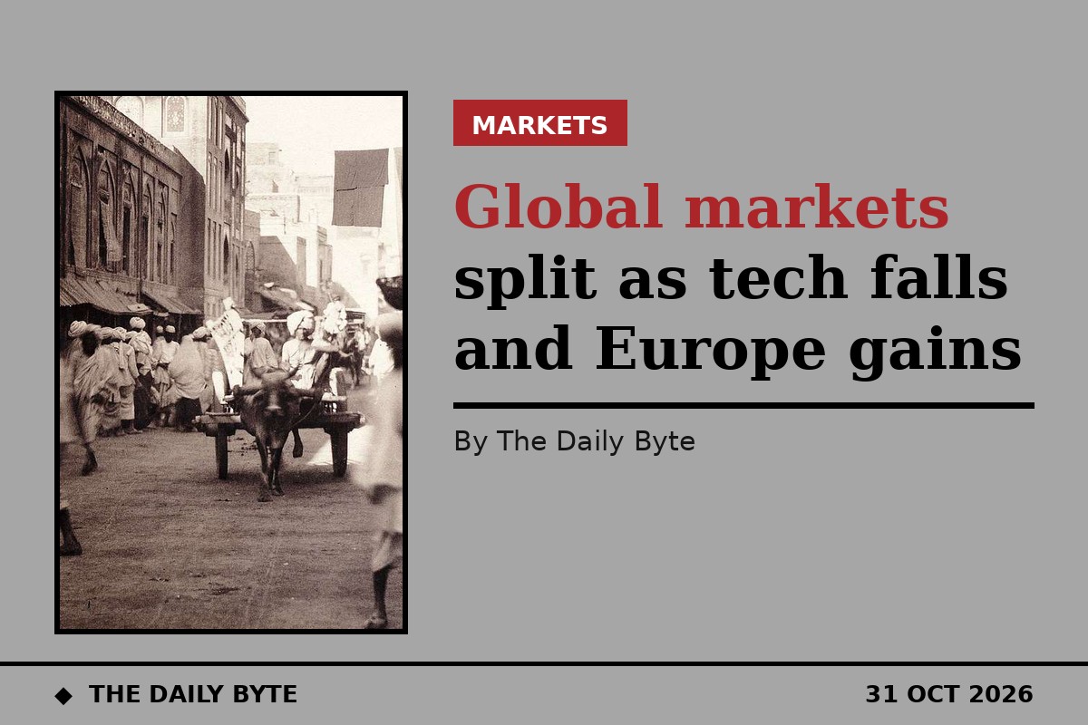 File photo of a stock market board